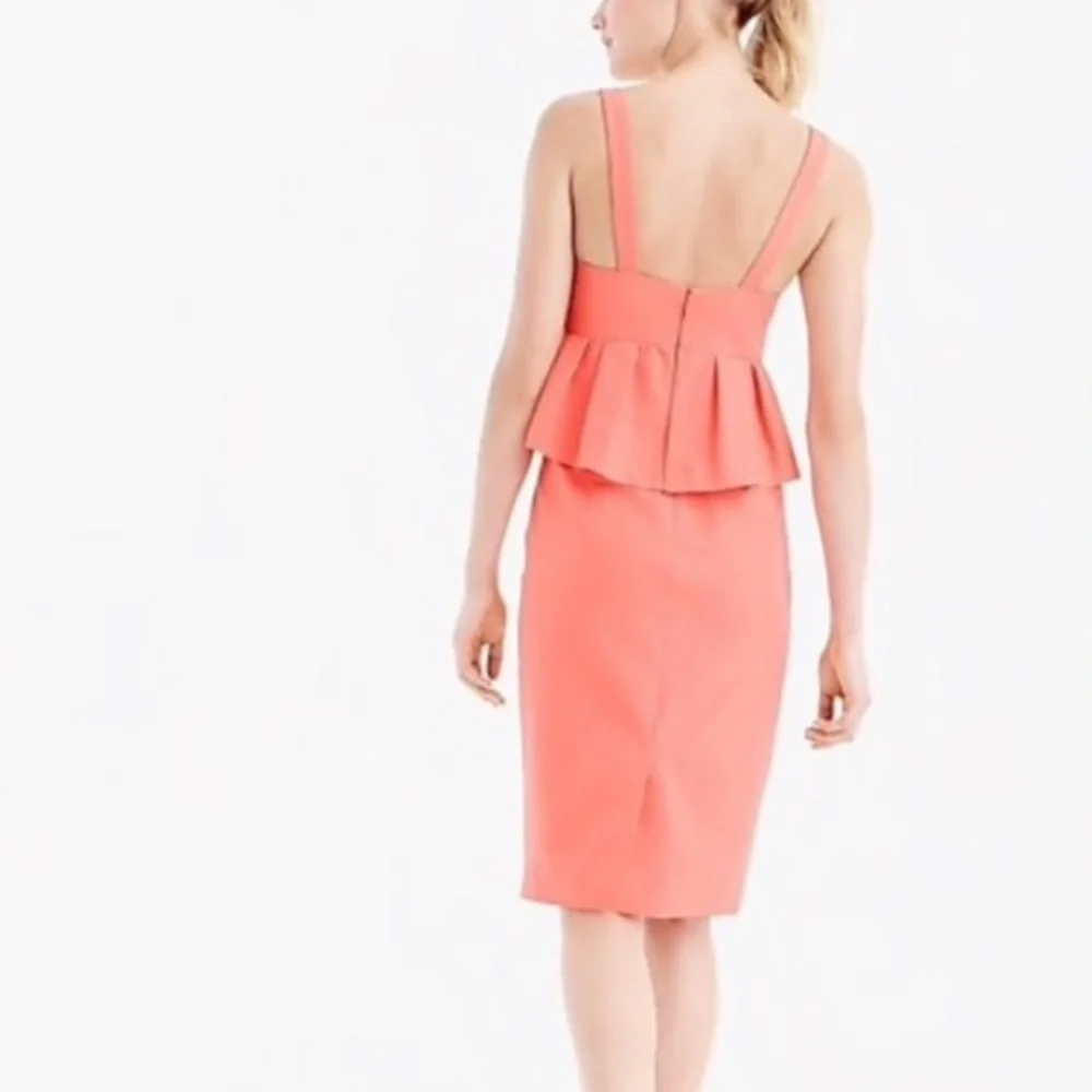 J. Crew Peplum Blue Sheath Dress